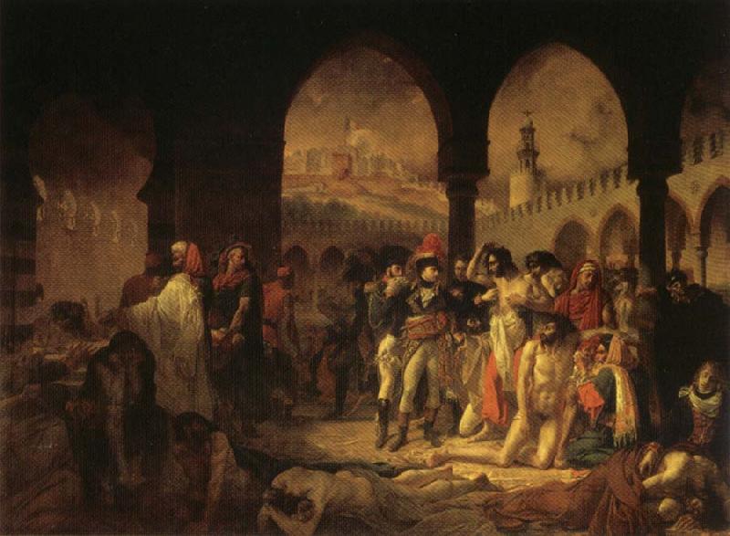 Baron Antoine-Jean Gros Napoleon Visiting the Plague Vicims at jaffa,March 11.1799 Sweden oil painting art
